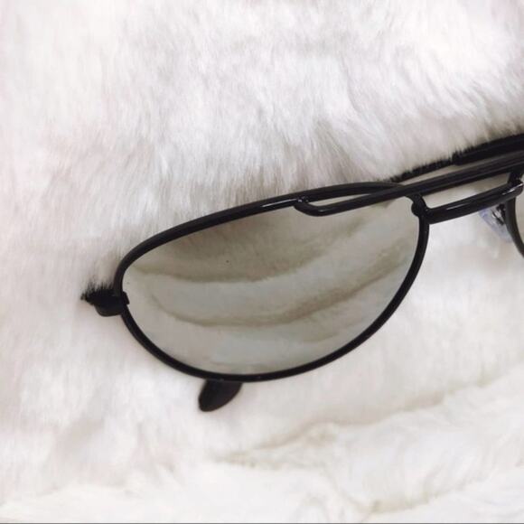 Remy Black Mirrored Aviator Sunglasses - Picture 2 of 7